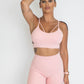 Classic 3/4 Scrunch Leggings - Pink