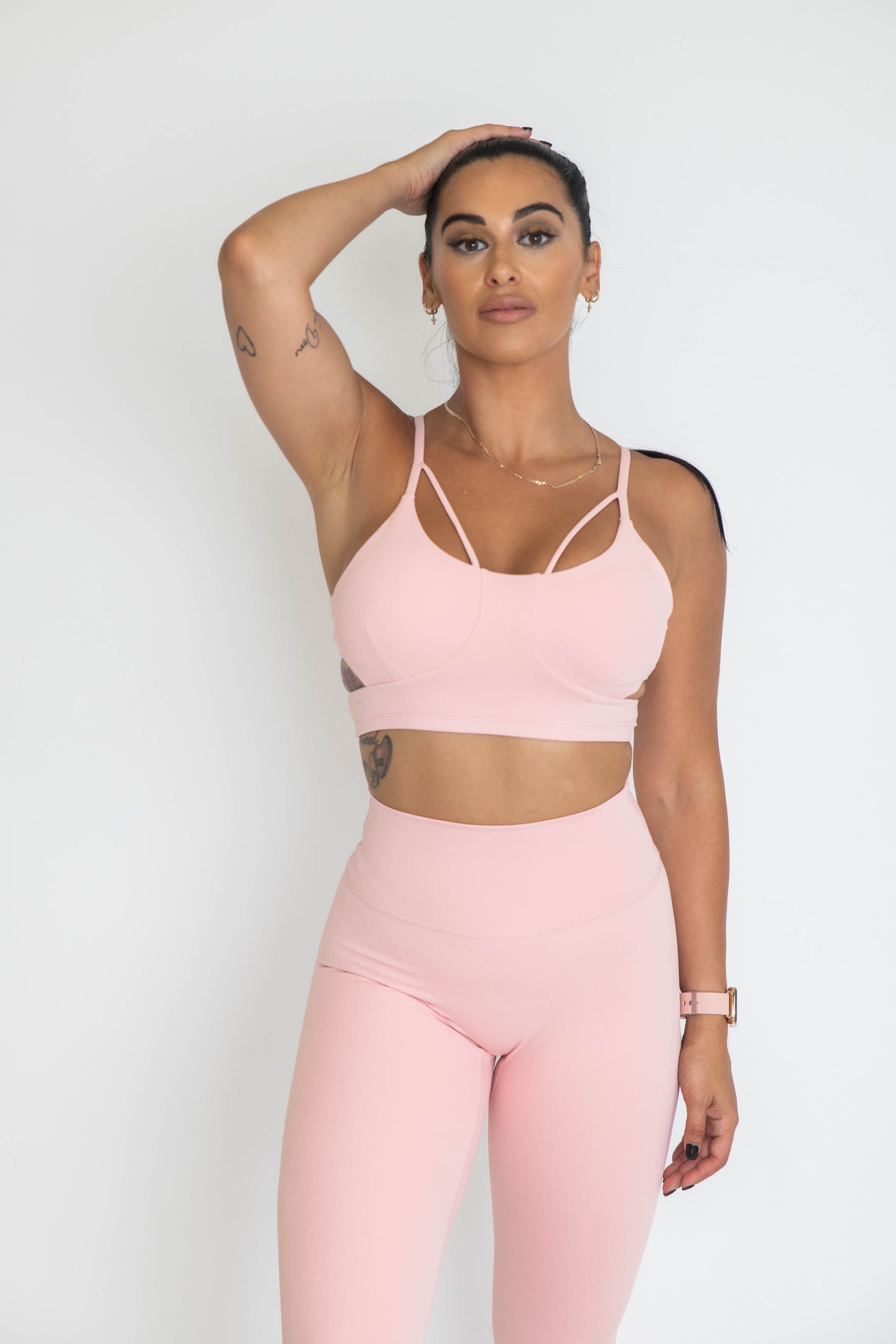 Classic 3/4 Scrunch Leggings - Pink