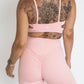 Classic 3/4 Scrunch Leggings - Pink