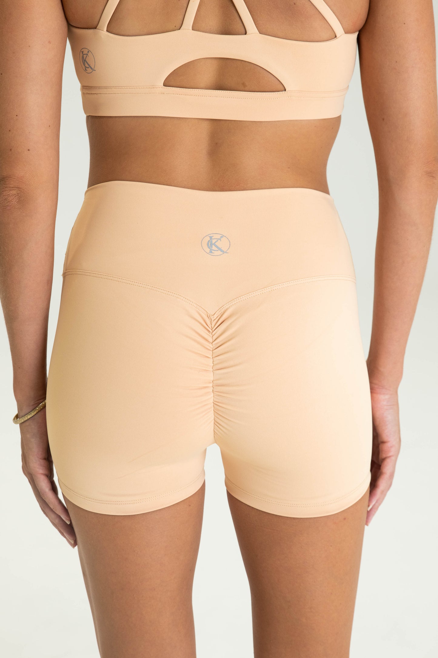 Classic Scrunch Booty Shorts - Sand