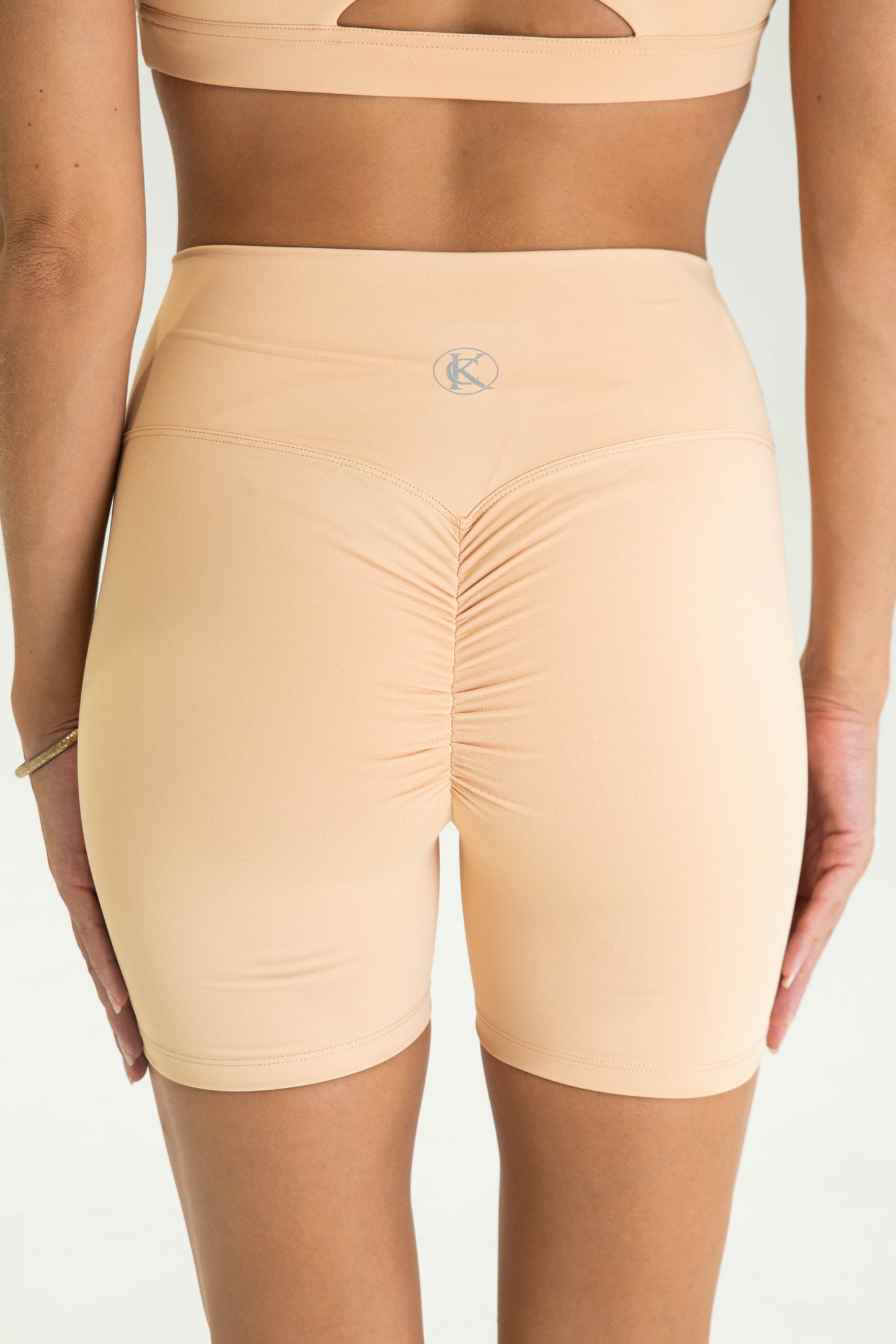 Classic Scrunch Mid-Length Leggings - Sand