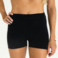 Classic Non-Scrunch Booty Shorts - Black