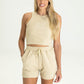 Classic Crop Lounge Set - Sand